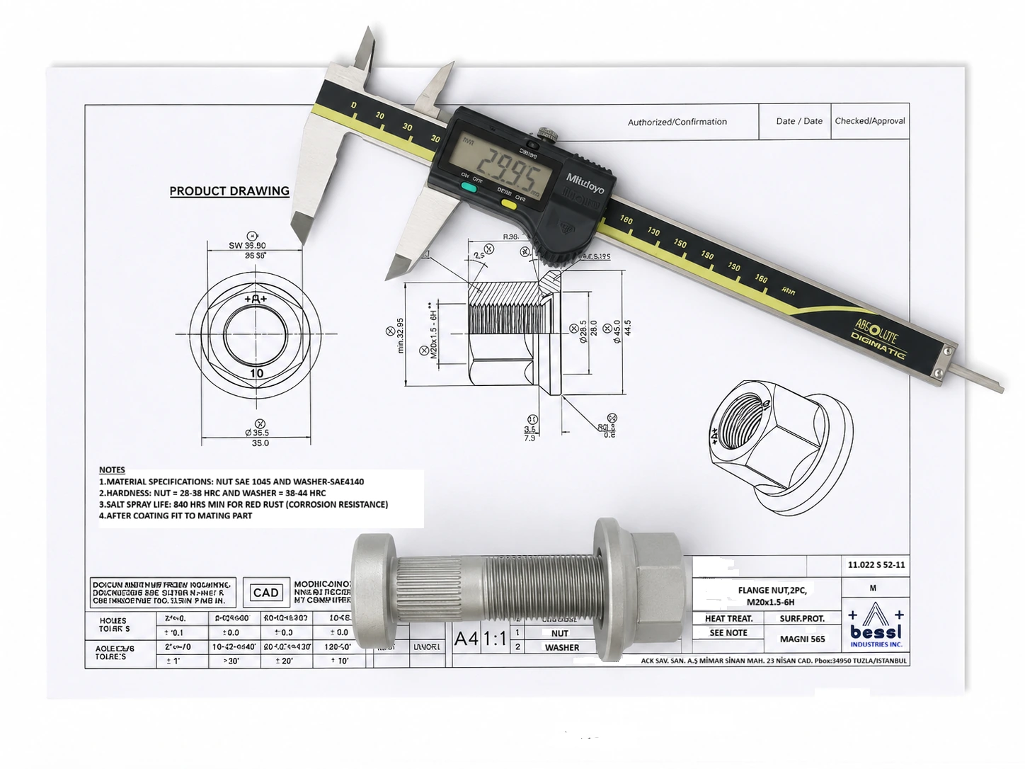 ACIKGOZ technical engineering drawing
